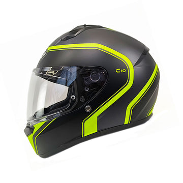 CASCO INTEGRAL HJC C10 ELIE_MC3-SF NEGRO+AMARILLO NEÓN